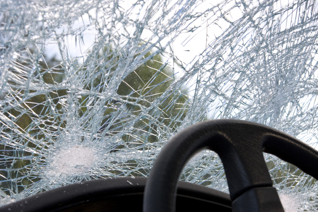 Car Accident Lawyer Anaheim, CA - broken car windshield 