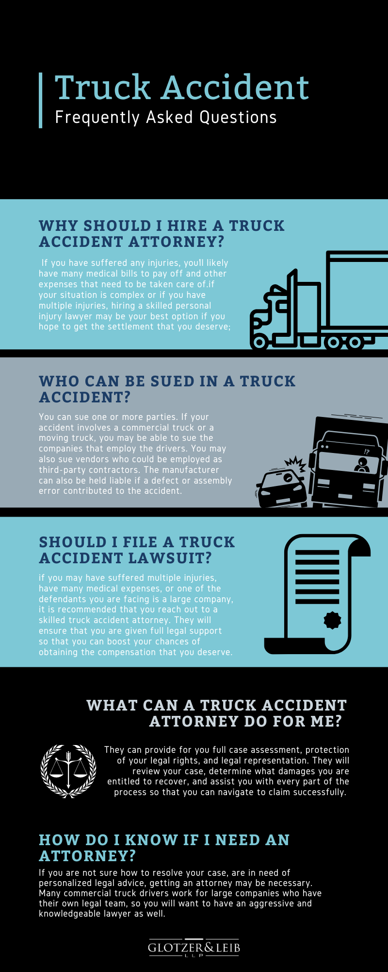 Truck Accident FAQs Infographic